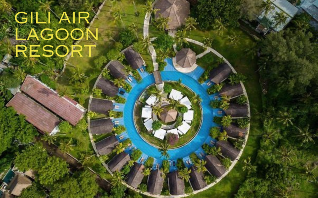 Gili AIr Lagoon Resort from above