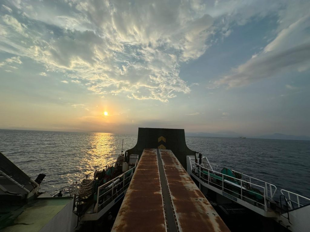 View from The Ferry Padang Bai to Lembar